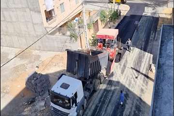 با هدف بهسازی  و ساماندهی معابرعملیات آسفالت معابرمحلات تعاونی سهراب 
کوی گوران
